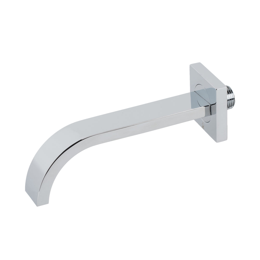 BAI 0154 Solid Brass Wall Mounted Tub Spout in Polished Chrome Finish