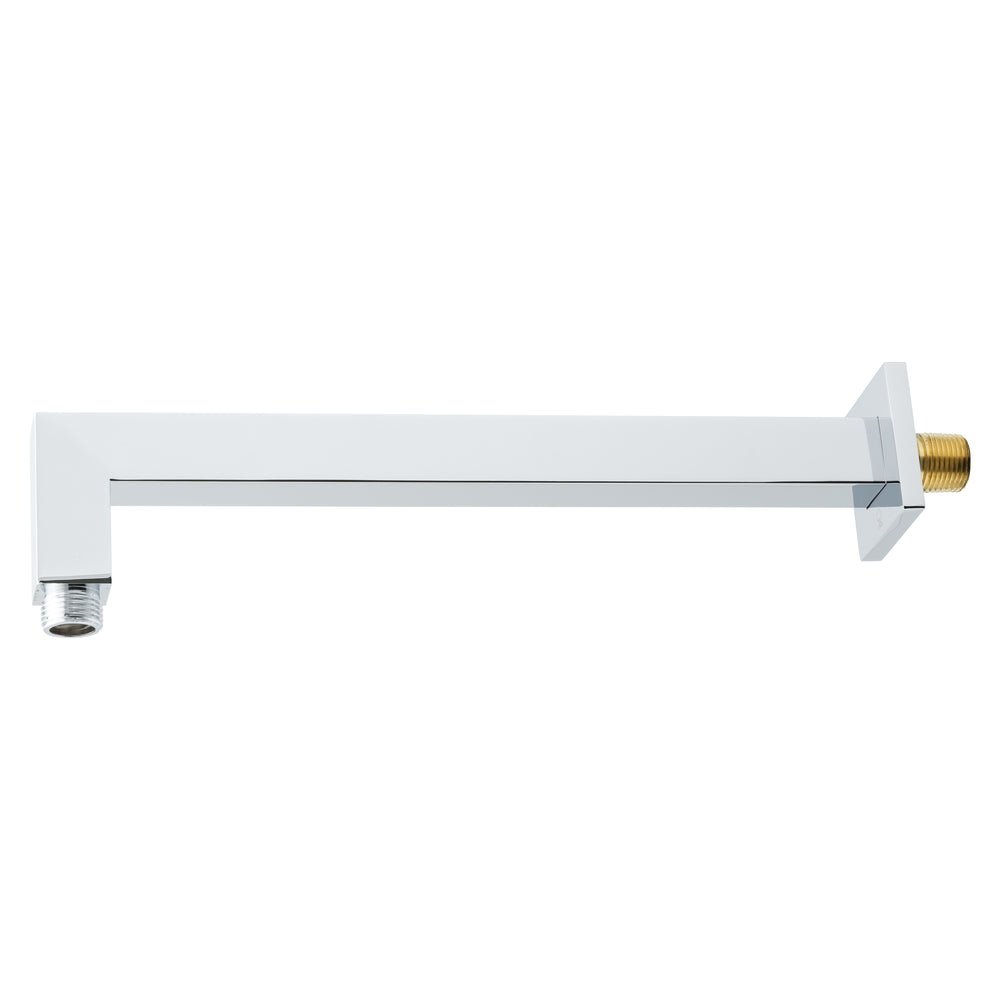 BAI 0422 Wall Mounted 12-inch Shower Head Arm in Polished Chrome Finish