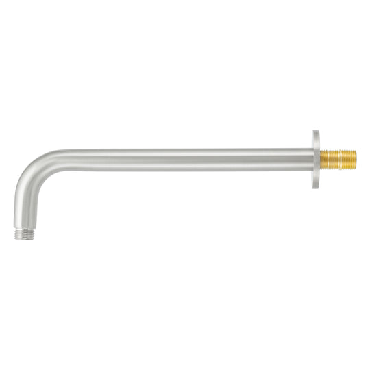 BAI 0439 Wall Mounted 12-inch Shower Head Arm in Brushed Nickel Finish