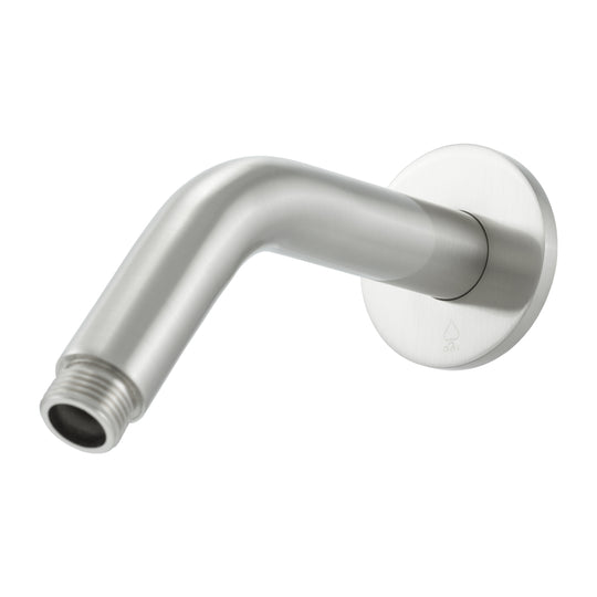 BAI 0445 Wall Mounted 45 Degree 6-inch Shower Head Arm in Brushed Nickel Finish