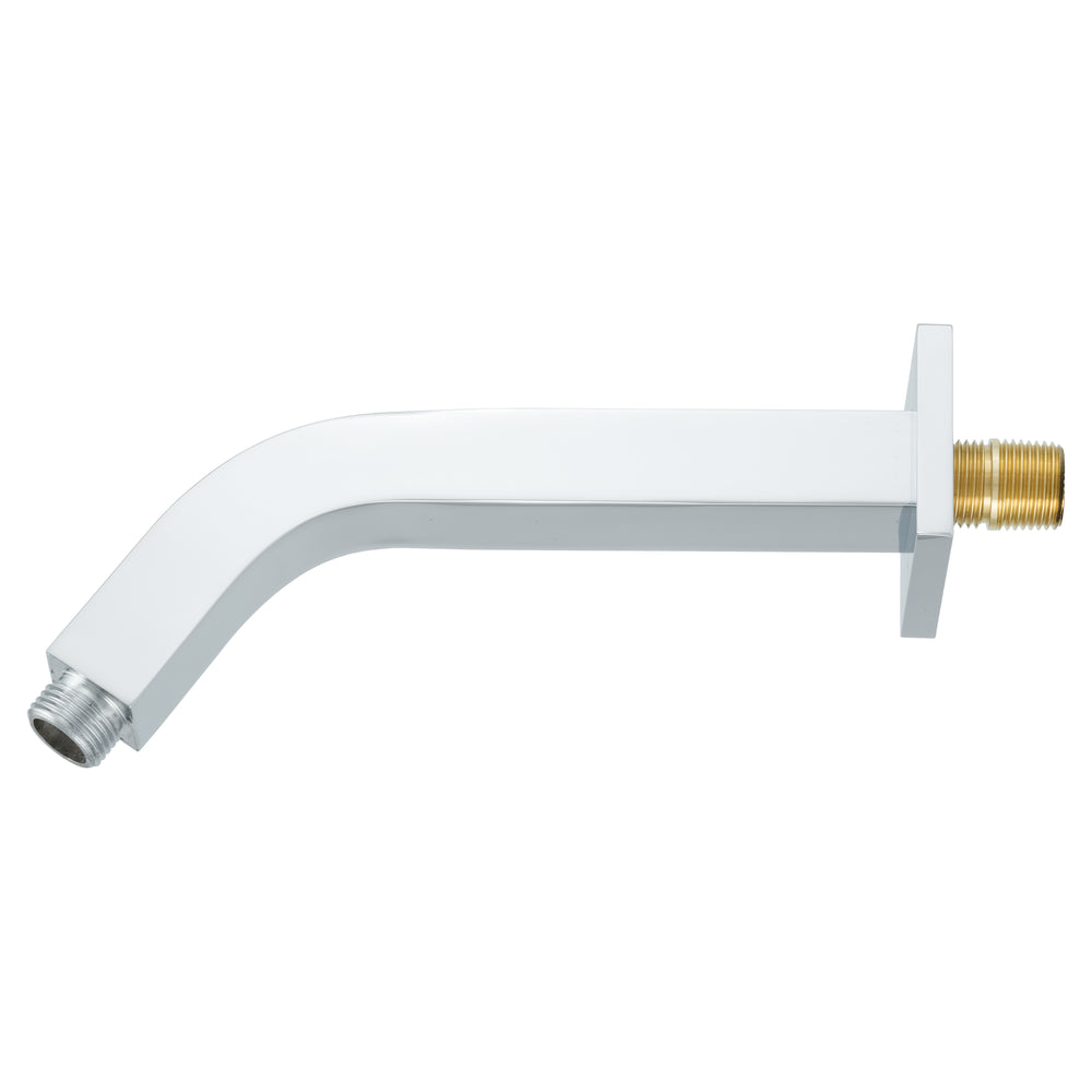 BAI Wall Mounted 9-inch Square 45 Degree Shower Head Arm