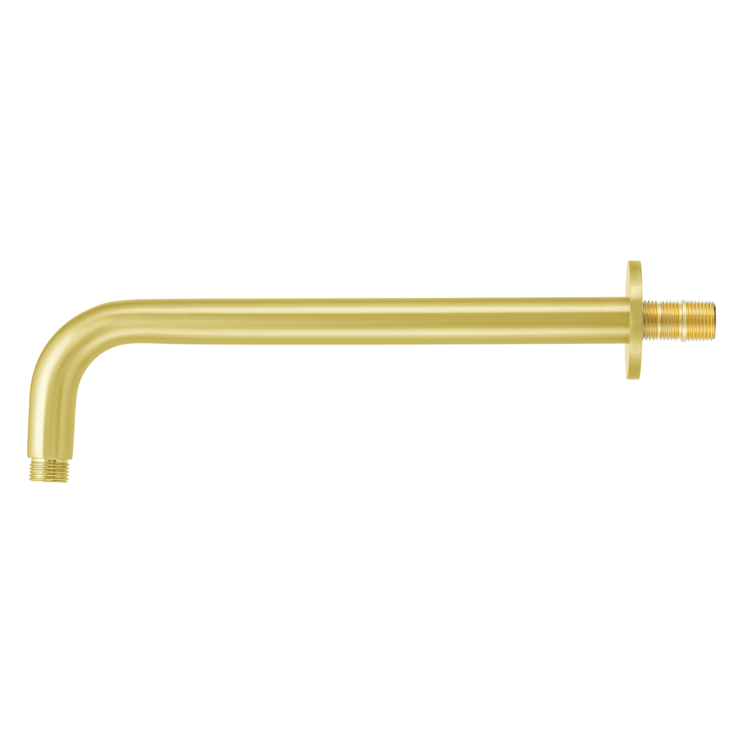 BAI 0472 Wall Mounted 12-inch Shower Head Arm in Brushed Gold Finish