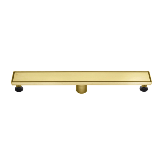 BAI 0501 Stainless Steel 24-inch Linear Shower Drain in Brushed Gold