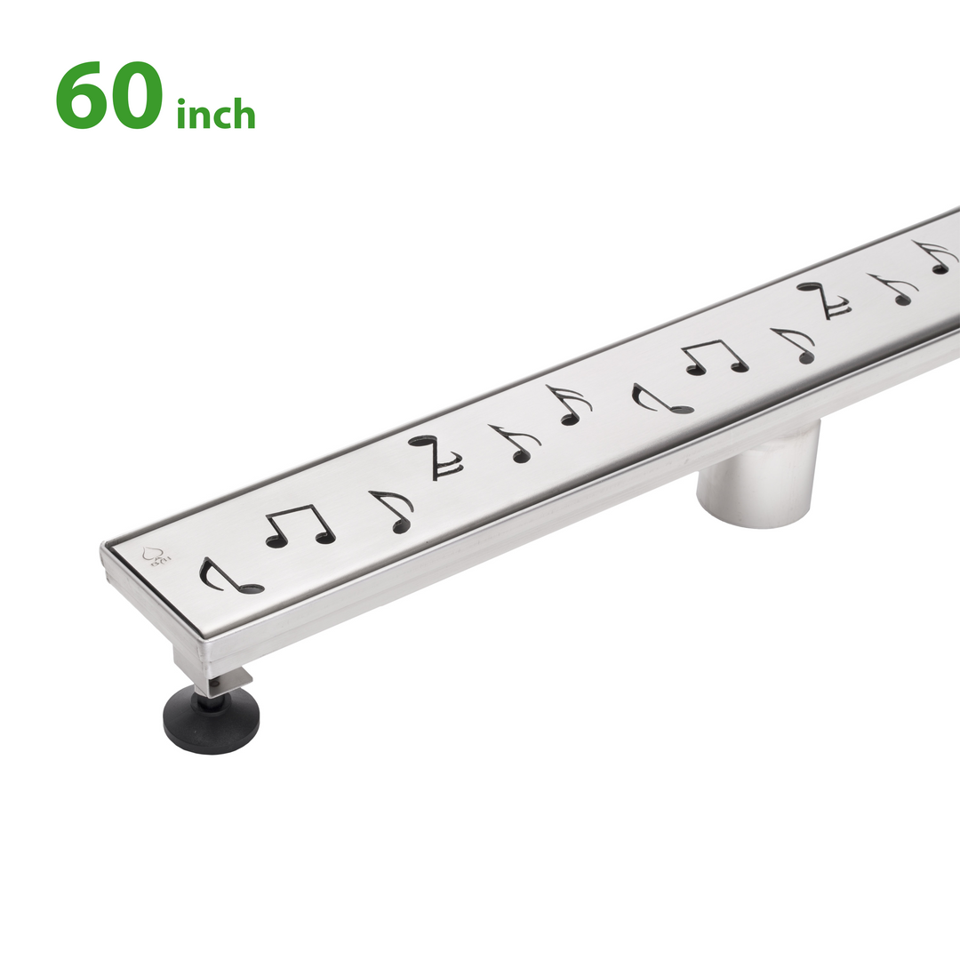 BAI 0573 Stainless Steel 60-inch Linear Shower Drain