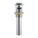 BAI 0599 Round Pop-up Drain with Overflow in Polished Chrome Finish