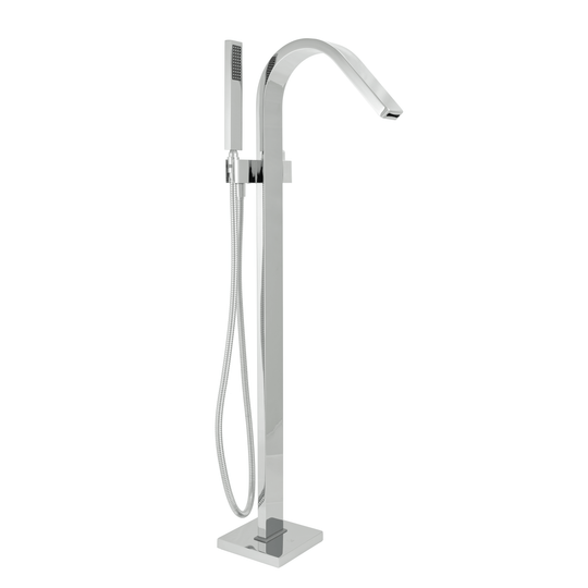 BAI 0639 Freestanding Bathtub Faucet in Polished Chrome Finish