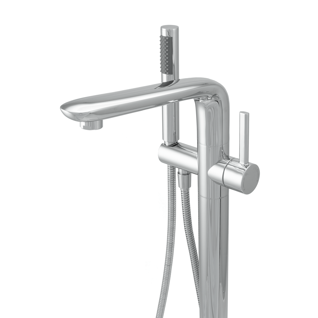 BAI 0655 Freestanding Bathtub Faucet in Polished Chrome Finish