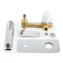 BAI 0680 Single Handle Contemporary Wall Mounted Bathroom Faucet in Polished Chrome Finish