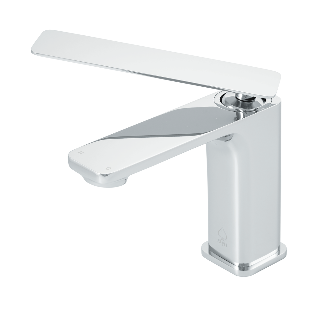 BAI 0683 Single Handle Contemporary Bathroom Faucet in Polished Chrome Finish