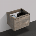 BAI 0756 Wall Hung 24-inch Bathroom Vanity in Rustic Stone Finish