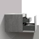 BAI 0758 Wall Hung 24-inch Bathroom Vanity in Stone Gray Finish