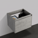 BAI 0758 Wall Hung 24-inch Bathroom Vanity in Stone Gray Finish