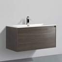 BAI 0761 Wall Hung 36-inch Bathroom Vanity in Graphite Wood Finish