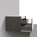 BAI 0761 Wall Hung 36-inch Bathroom Vanity in Graphite Wood Finish