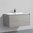BAI 0762 Wall Hung 36-inch Bathroom Vanity in Stone Gray Finish