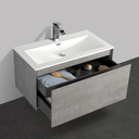 BAI 0762 Wall Hung 36-inch Bathroom Vanity in Stone Gray Finish