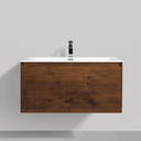 BAI 0763 Wall Hung 36-inch Bathroom Vanity in Rose Wood Finish