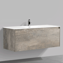 BAI 0764 Wall Hung 47-inch Bathroom Vanity in Rustic Stone Finish