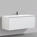 BAI 0773 Wall Hung 47-inch Bathroom Vanity in Matte White Finish