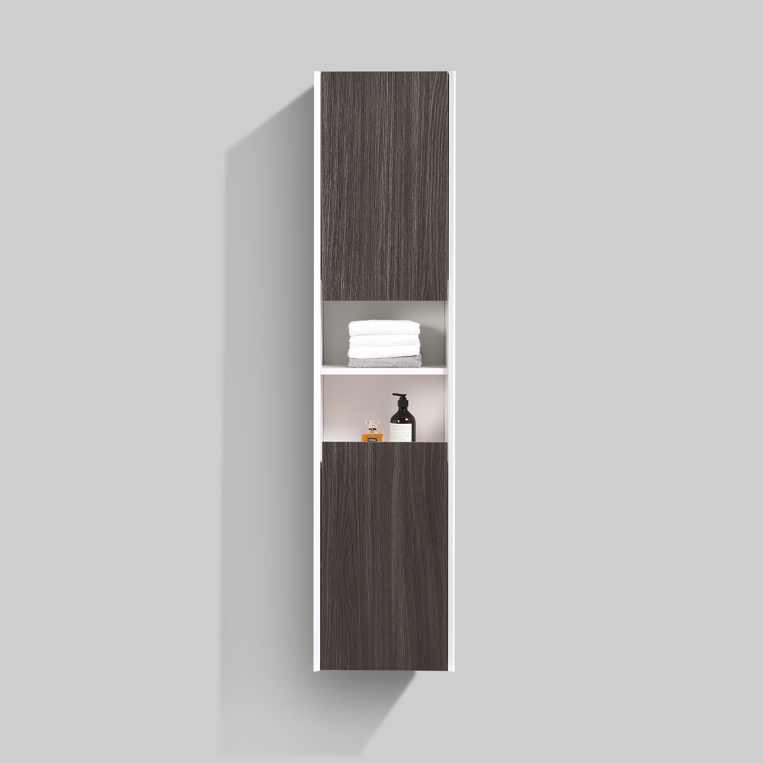 G&S新品ウッドボード BAI 0881 Wall Hung 16-inch Reversible Bathroom Side Cabinet in