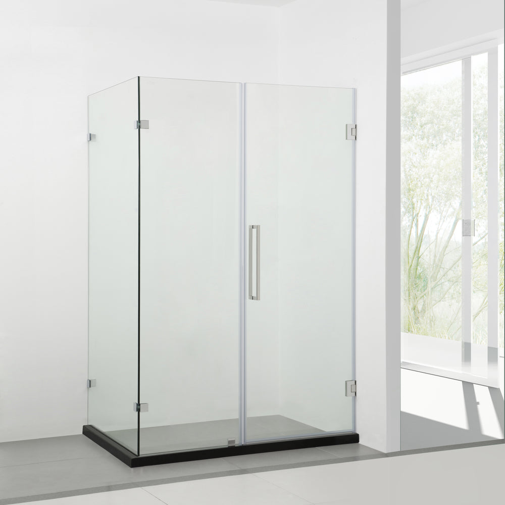 BAI 0929 Frameless 36-inch Glass Shower Enclosure Reversible Side Panel