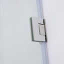 BAI 0928 Frameless 72-inch Glass Shower Enclosure with Fixed Panel and Swinging French Door