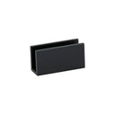 BAI 0939 Fixed Glass Shower Panel Bracket (Matte Black)