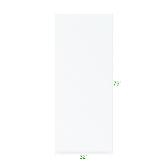 BAI 0942 Frameless 32-inch Ultra Clear Single Shower Glass Panel