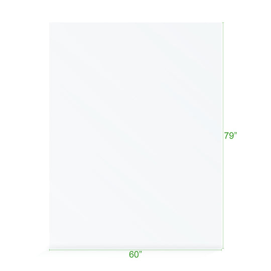 BAI 0945 Frameless 60-inch Ultra Clear Single Shower Glass Panel