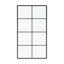 BAI 0948 Frameless 44-inch Ultra Clear Single Shower Glass Panel with Silk Printed Window-Pane