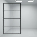 BAI 0948 Frameless 44-inch Ultra Clear Single Shower Glass Panel with Silk Printed Window-Pane