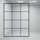 BAI 0949 Frameless 60-inch Ultra Clear Single Shower Glass Panel with Silk Printed Window-Pane
