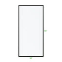 BAI 0951 Frameless 38-inch Ultra Clear Single Shower Glass Panel with Silk Printed Frame