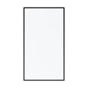 BAI 0952 Frameless 44-inch Ultra Clear Single Shower Glass Panel with Silk Printed Frame