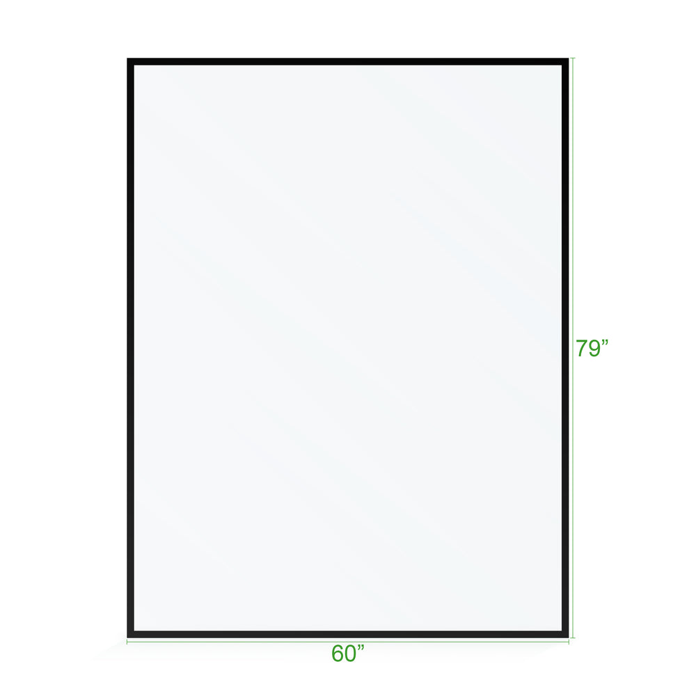 BAI 0953 Frameless 60-inch Ultra Clear Single Shower Glass Panel with Silk Printed Frame
