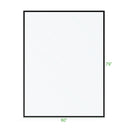 BAI 0953 Frameless 60-inch Ultra Clear Single Shower Glass Panel with Silk Printed Frame