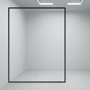 BAI 0953 Frameless 60-inch Ultra Clear Single Shower Glass Panel with Silk Printed Frame