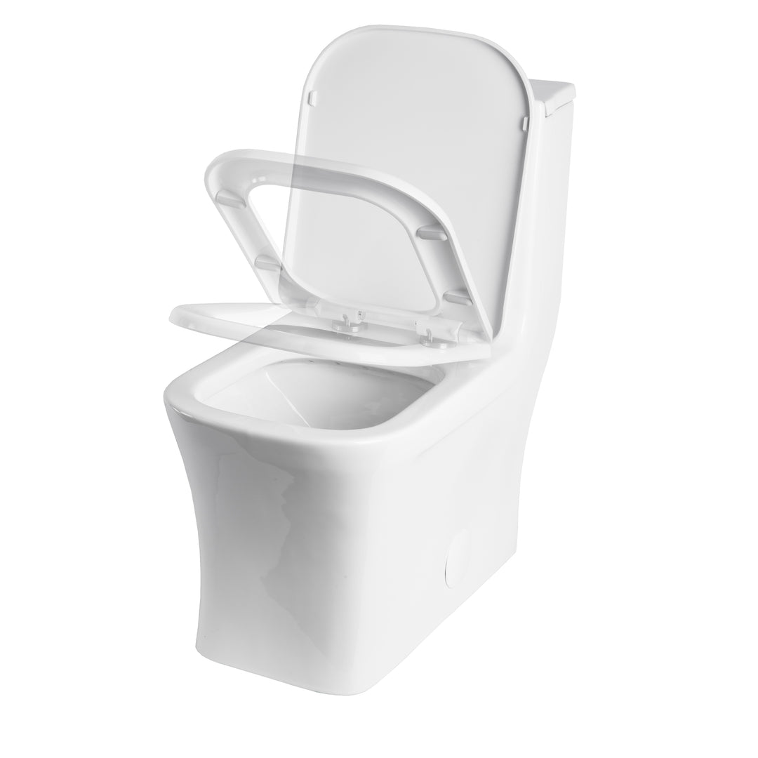 BAI 1007 Contemporary Toilet – One Piece Dual Flush with Soft-Close Seat
