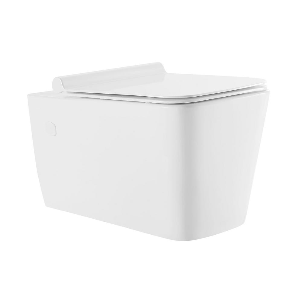 BAI 1015 Contemporary Wall Hung Toilet & Carrier Tank – Dual Flush with Soft-Close Seat