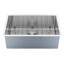 BAI 1221 Stainless Steel 16 Gauge Kitchen Sink Handmade 27-inch Undermount Single Bowl