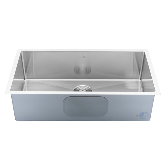 BAI 1222 Stainless Steel 16 Gauge Kitchen Sink Handmade 32-inch Undermount Single Bowl