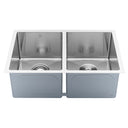 BAI 1224 Stainless Steel 16 Gauge Kitchen Sink Handmade 28-inch Undermount Double Bowl