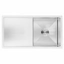 BAI 1230 Stainless Steel 16 Gauge Kitchen Sink Handmade 33-inch Undermount Single Bowl with Drainboard