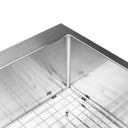 BAI 1232 Stainless Steel 16 Gauge Kitchen Sink Handmade 48-inch Top Mount Single Bowl with Drainboard