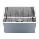 BAI 1246 Stainless Steel 16 Gauge Kitchen Sink Handmade 21-inch Undermount Single Bowl