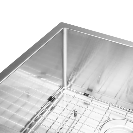 BAI 1250 Stainless Steel 16 Gauge Kitchen Sink Handmade 45-inch Undermount Double Bowl