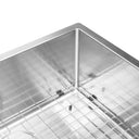 BAI 1252 Stainless Steel 16 Gauge Kitchen Sink Handmade 45-inch Undermount Single Bowl with Drainboard