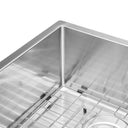 BAI 1255 Stainless Steel 16 Gauge Kitchen Sink Handmade 45-inch Undermount Double Bowl with Drainboard