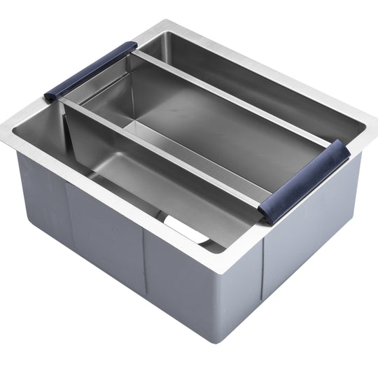 BAI 1256 Stainless Steel 16 Gauge Kitchen Sink Handmade 16-inch Undermount Single Bowl