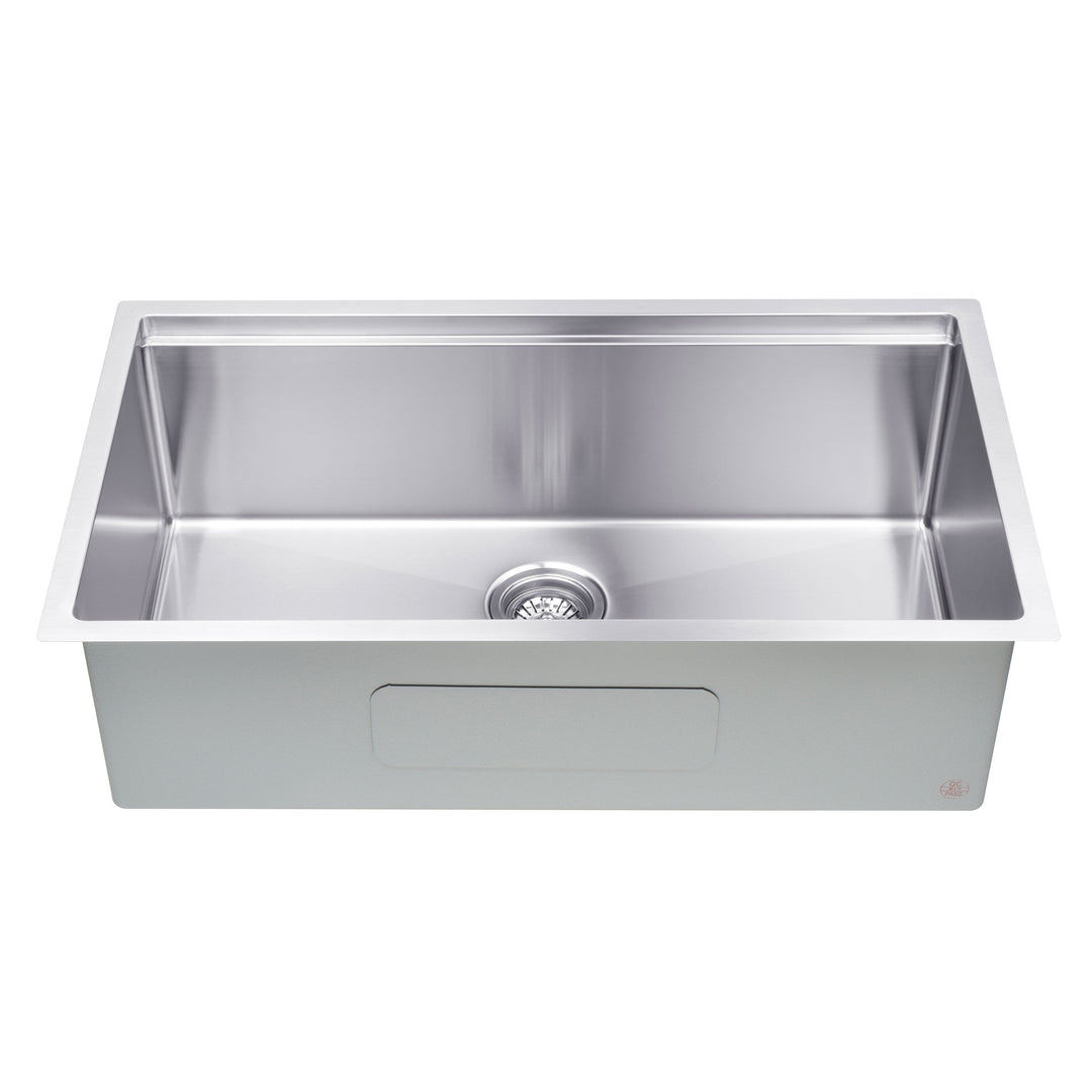 BAI 1287 Stainless Steel 16 Gauge Kitchen Sink Handmade 33-inch Undermount Workstation Single Bowl